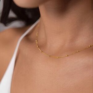 Yubama Gold Simple Necklace